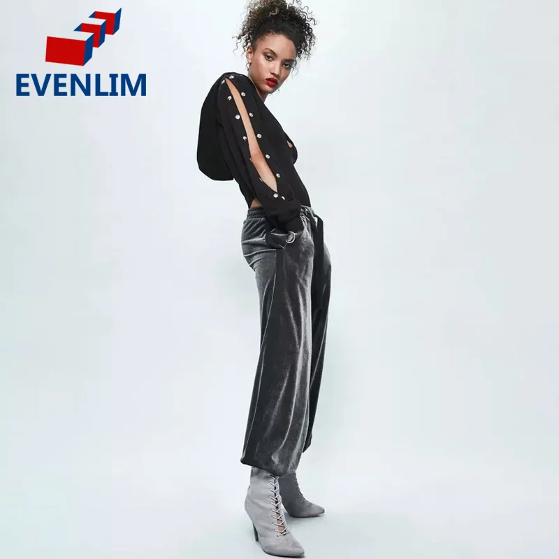 EVENLIM Черный Rompers Женщин Комбинезон Лето Глубокий V Шеи С Капюшоном Боди