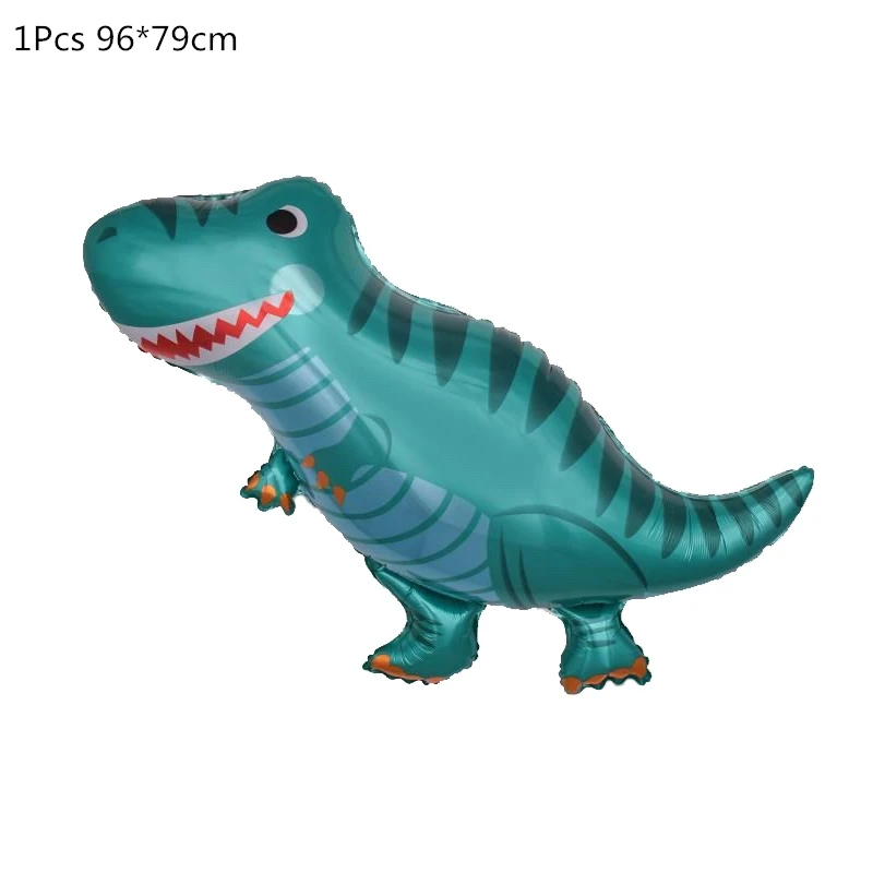 1pcs foil dinosaur5 Динозавр день рождения динозавр фольга конфетти для воздушного шара латексные шары динозавр воздушный шарик Globos дети животные джунгли вечерние украшения - Цвет: 1pcs foil dinosaur5