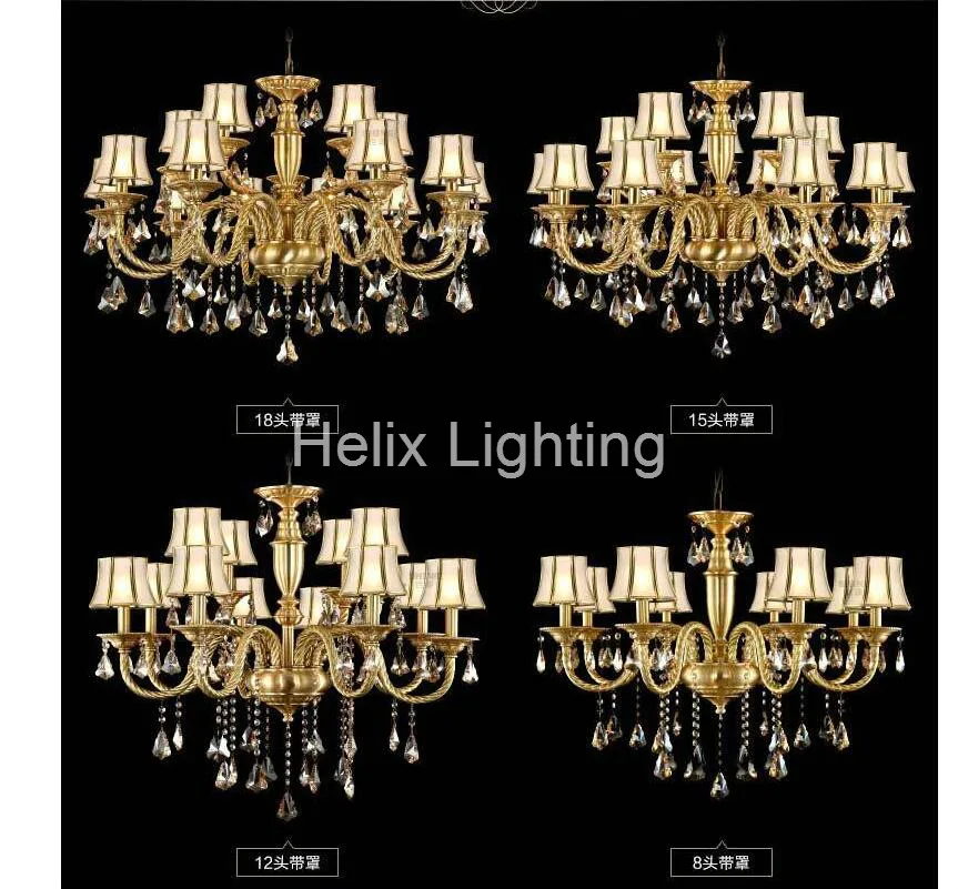 Новинка светодиодная Подвесная лампа из латуни винтажная люстра античной всего