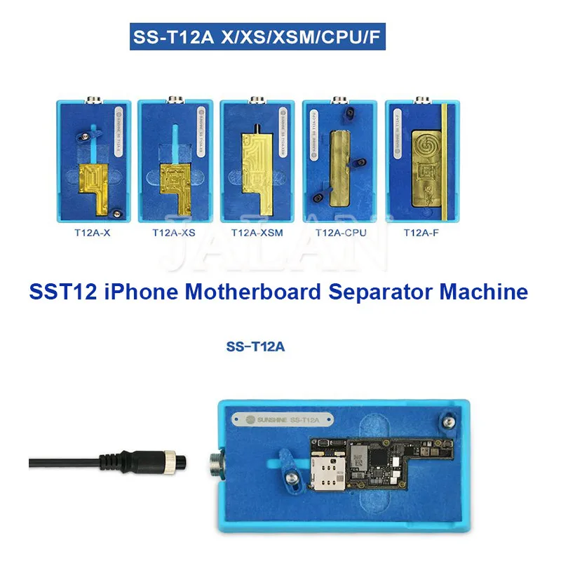 SS-T12A инструмент для ремонта материнской платы комплект нагревательная паяльная станция сепаратор для iphone 6/7/8/X/XS MAX cpu IC чипы разборка