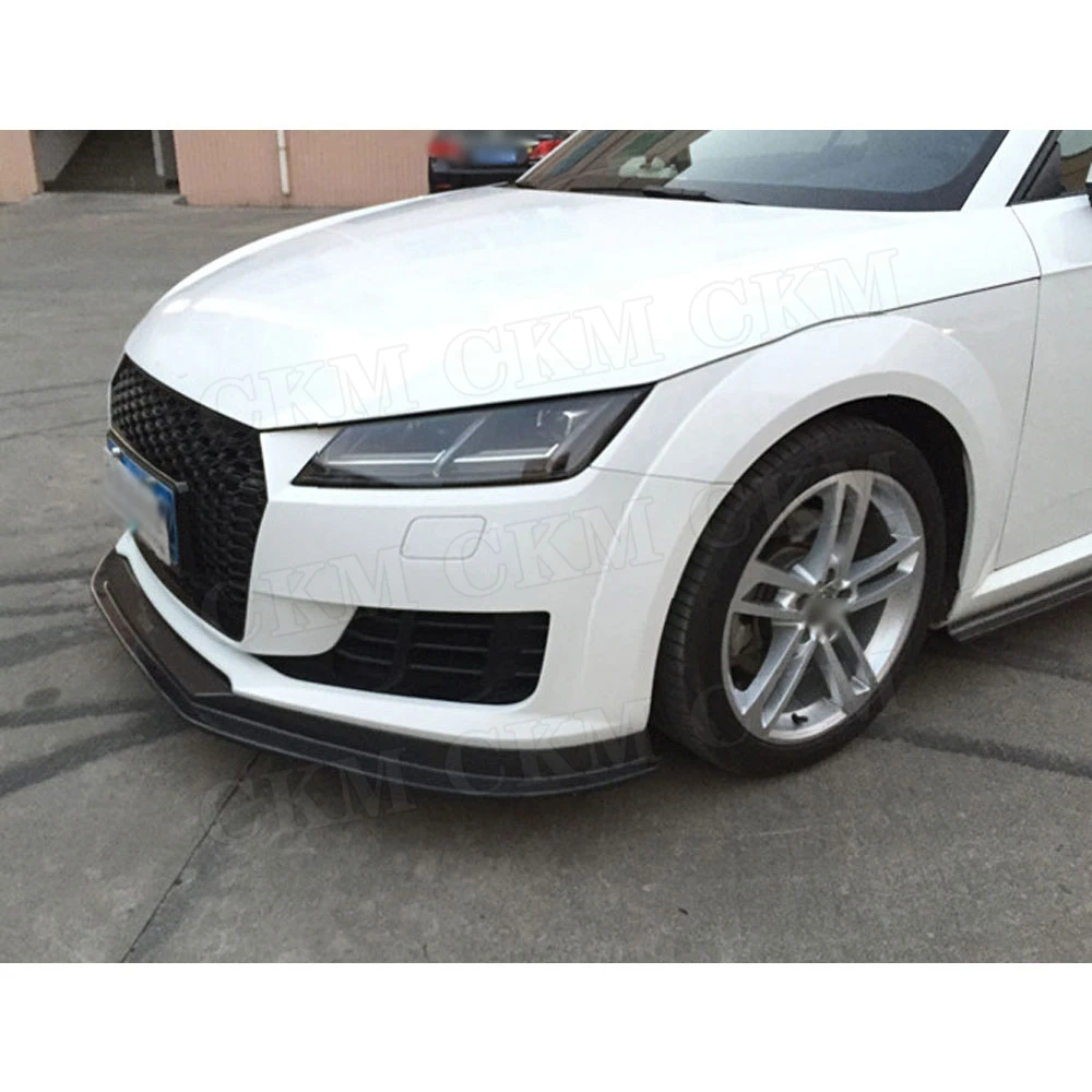 Для Audi TT углеродное волокно передний спойлер для TTS TTRS 2014 2017 BT стиль головка