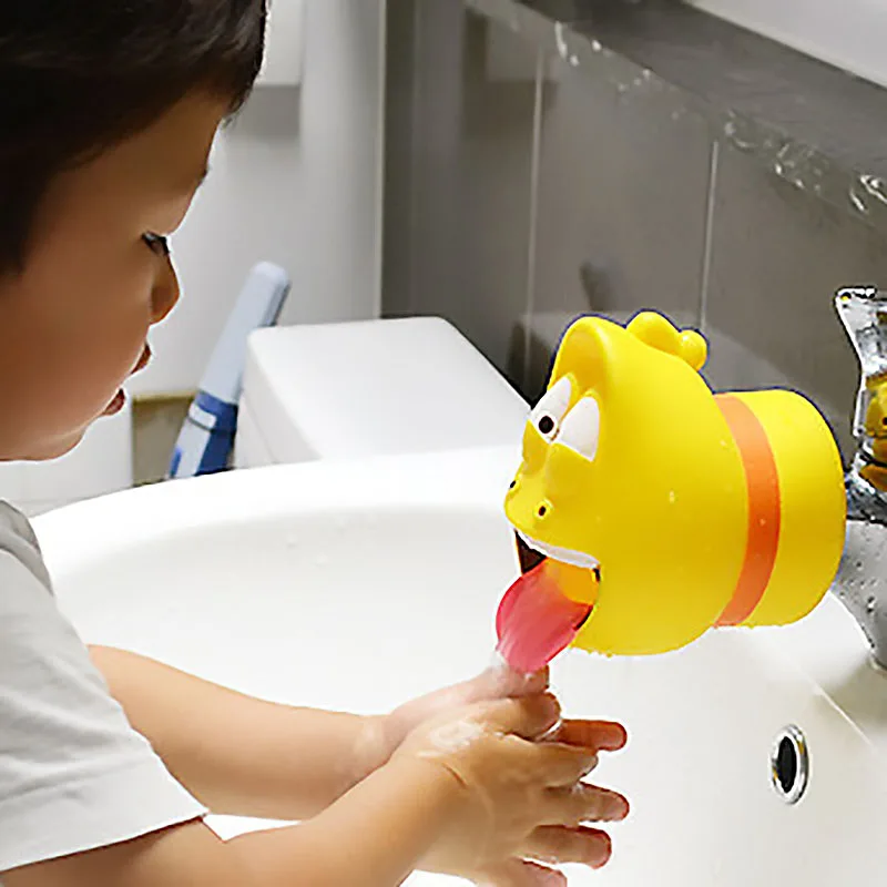 Кран Extender помочь детям ручная Стирка в Ванная комната мультфильм кран аксессуар