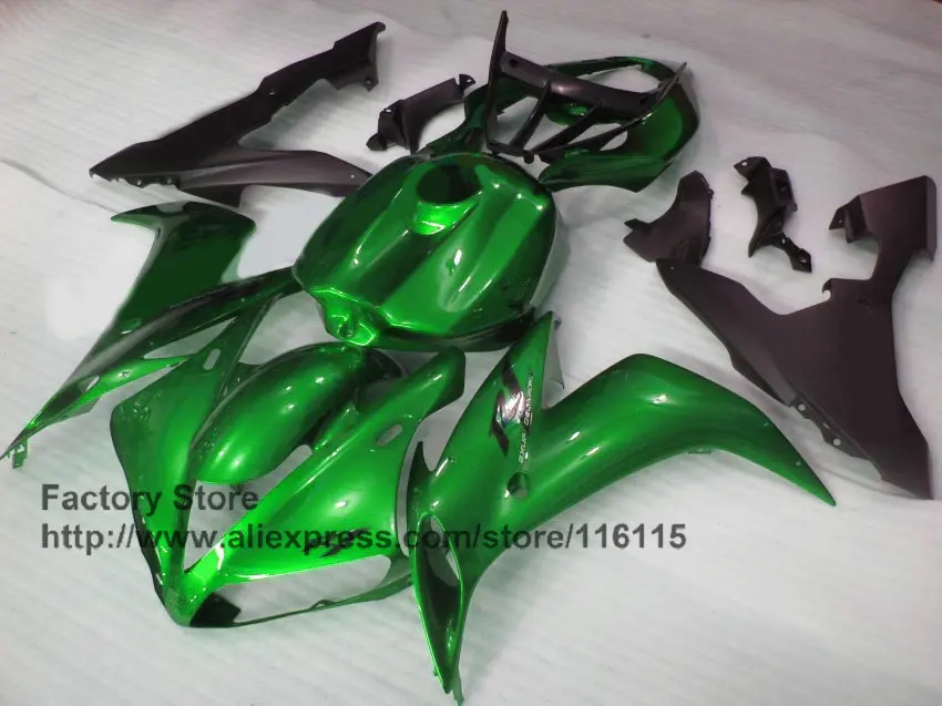 Обтекатели высокого качества для YAMAHA YZF R1 2004 2005 2006 глянцевые зеленые yzf r1 04 05 06