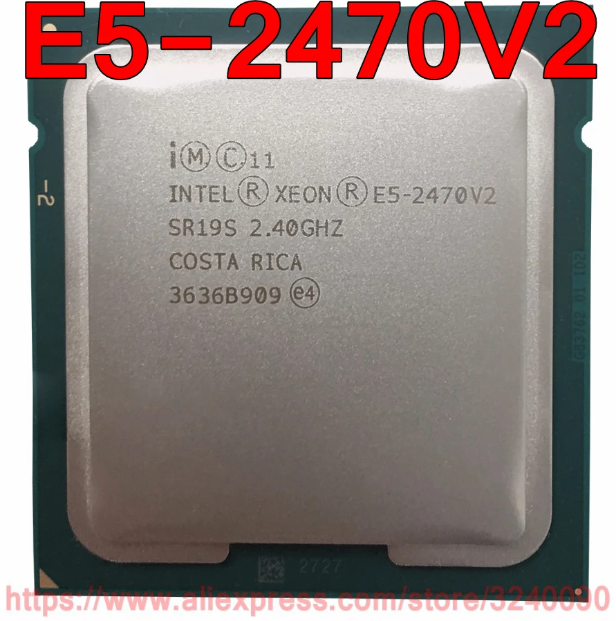Intel ЦП Xeon E5-2470V2 2 40 ГГц 10-ядерный 25M LGA1356 E5-2470 V2 процессор E5 2470V2 2470 бесплатная