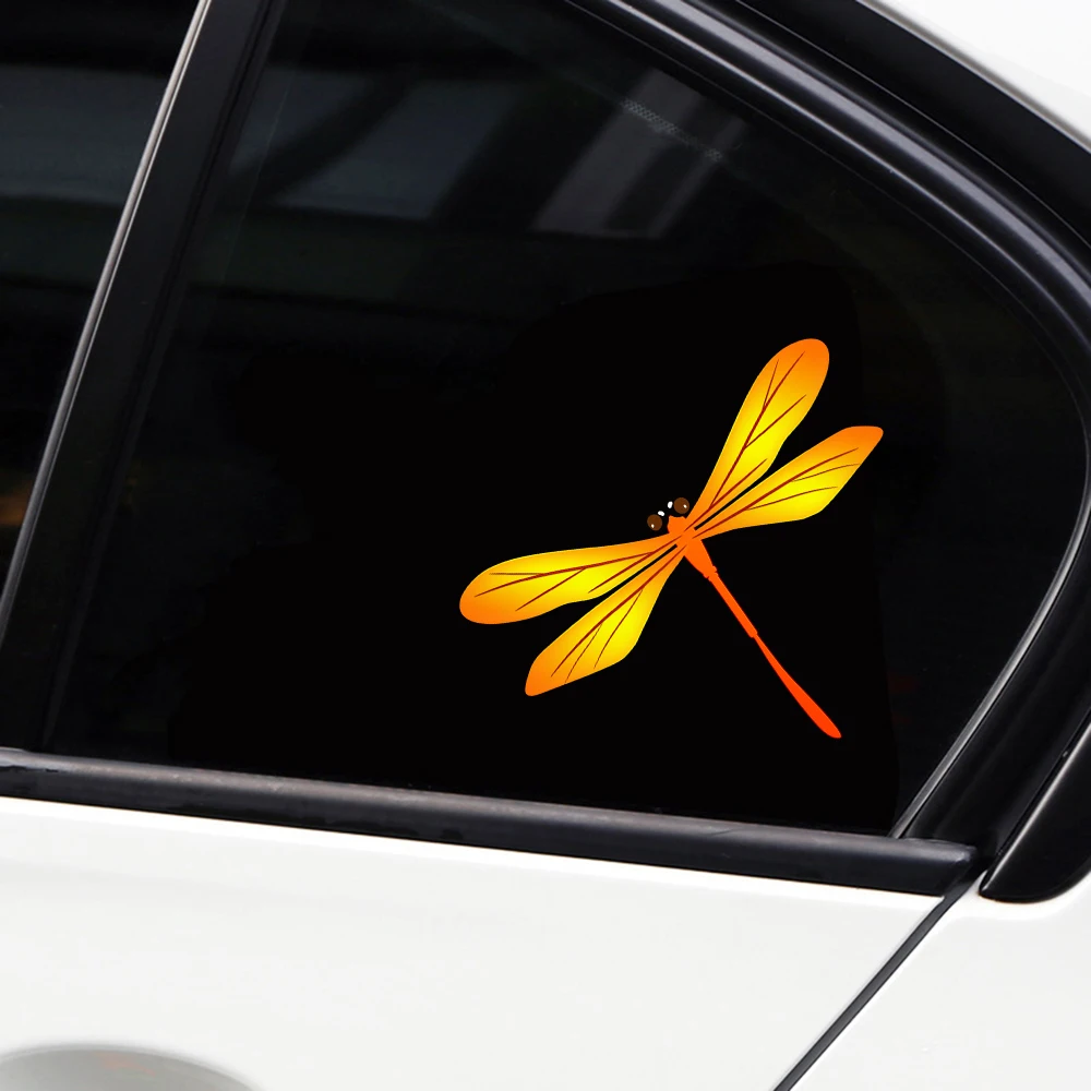 3D мультфильм желтая Стрекоза автомобиля стикер s и наклейки смешной Стильный