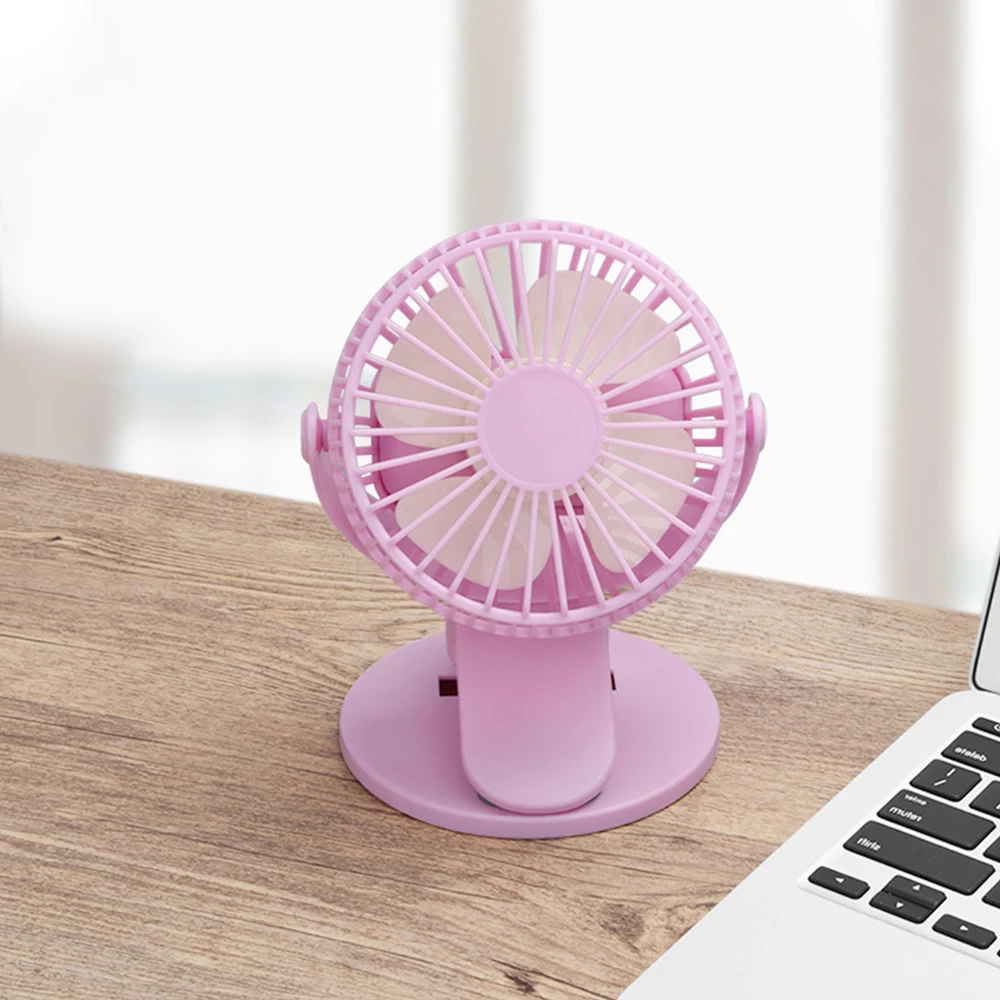 2000mAh Pink Junejour(Прямая поставка) портативный мини USB вентилятор Настольный ABS Электрический компьютерный Настольный вентилятор офисный Электрический вентилятор мини-вентилятор офисный - Color: 2000mAh Pink
