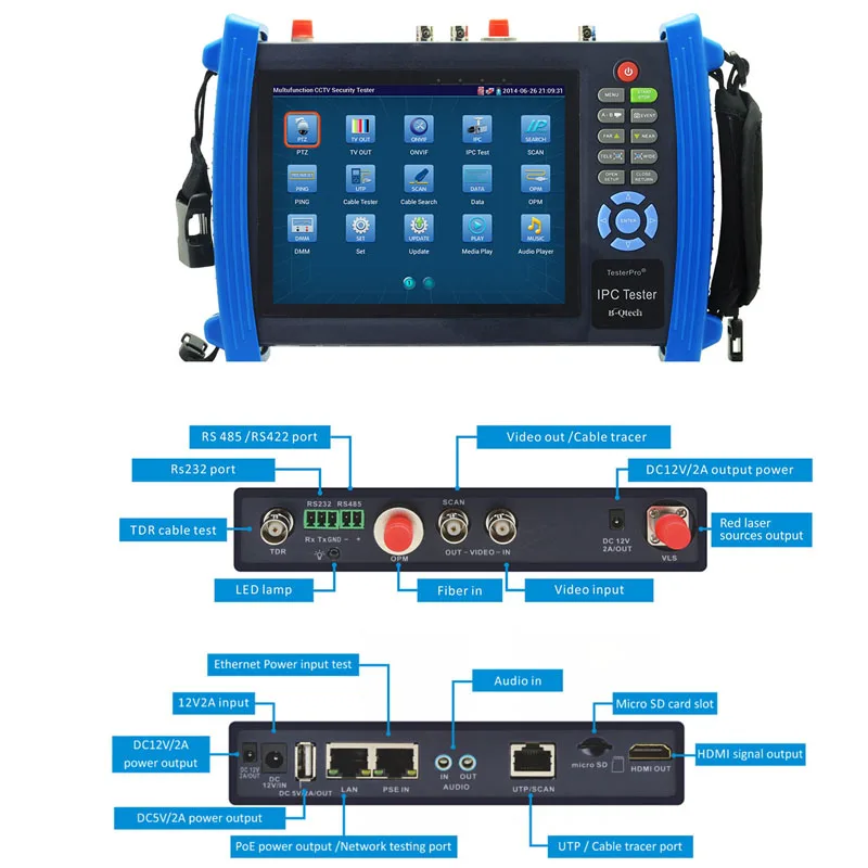 Kaycube IPC-8600 7 &quotсенсорный экран IP камера тестер аналоговый монитор камеры