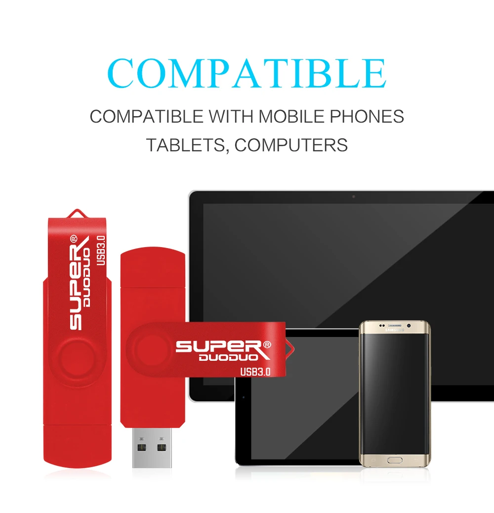 Высокоскоростной флеш-накопитель cle usb 3,0 OTG 64 Гб USB флеш-накопитель 128 ГБ 256 Гб Внешняя карта памяти 32 Гб 16 Гб USB флеш-накопитель