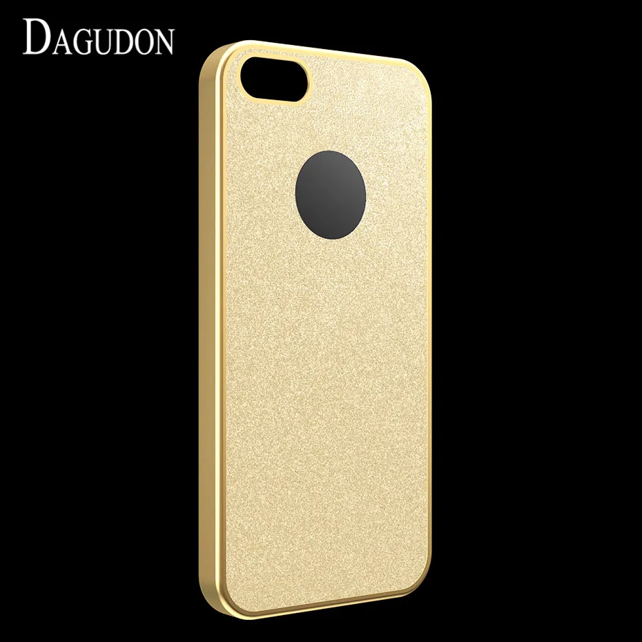 DAGUDON Luxury Bling Glitter Case For Apple iphone 5S Soft Silicone Cover iPhone 5 Transparent Plating |
