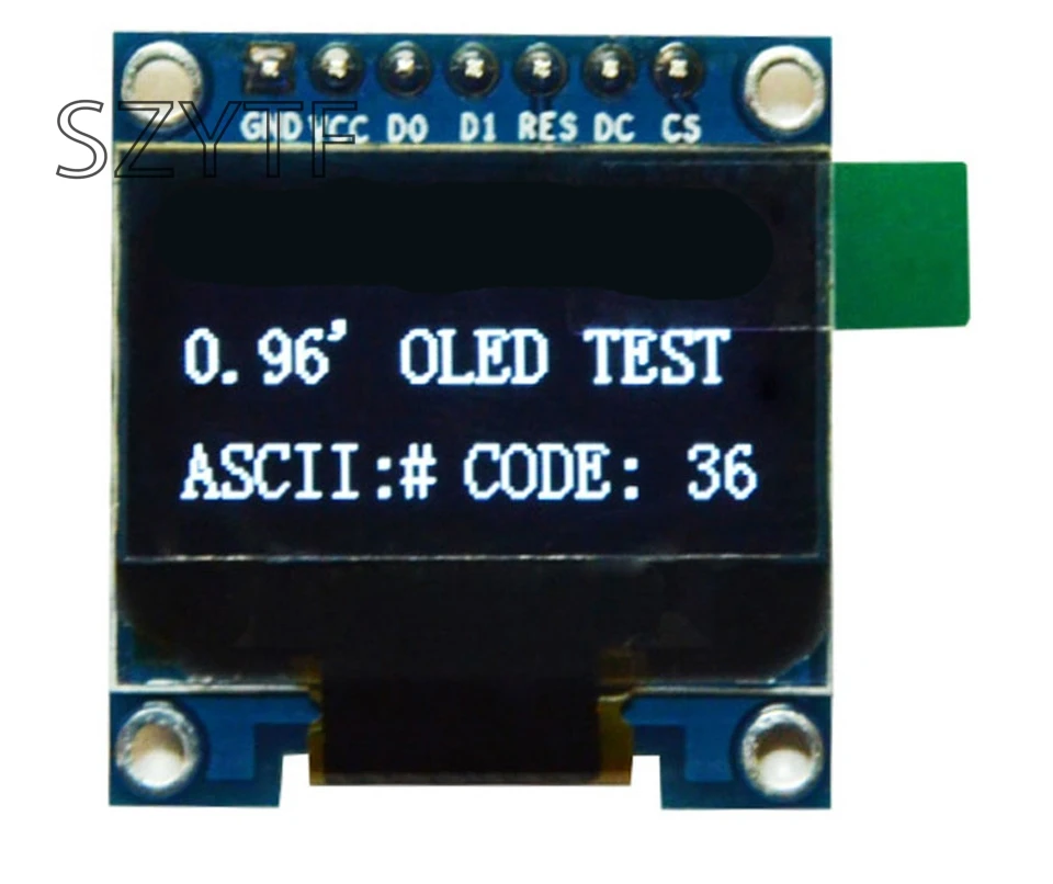 0.96 дюймов oled-дисплей 12864 ЖК-дисплей белый экран последовательный OLED модуль 7 P |