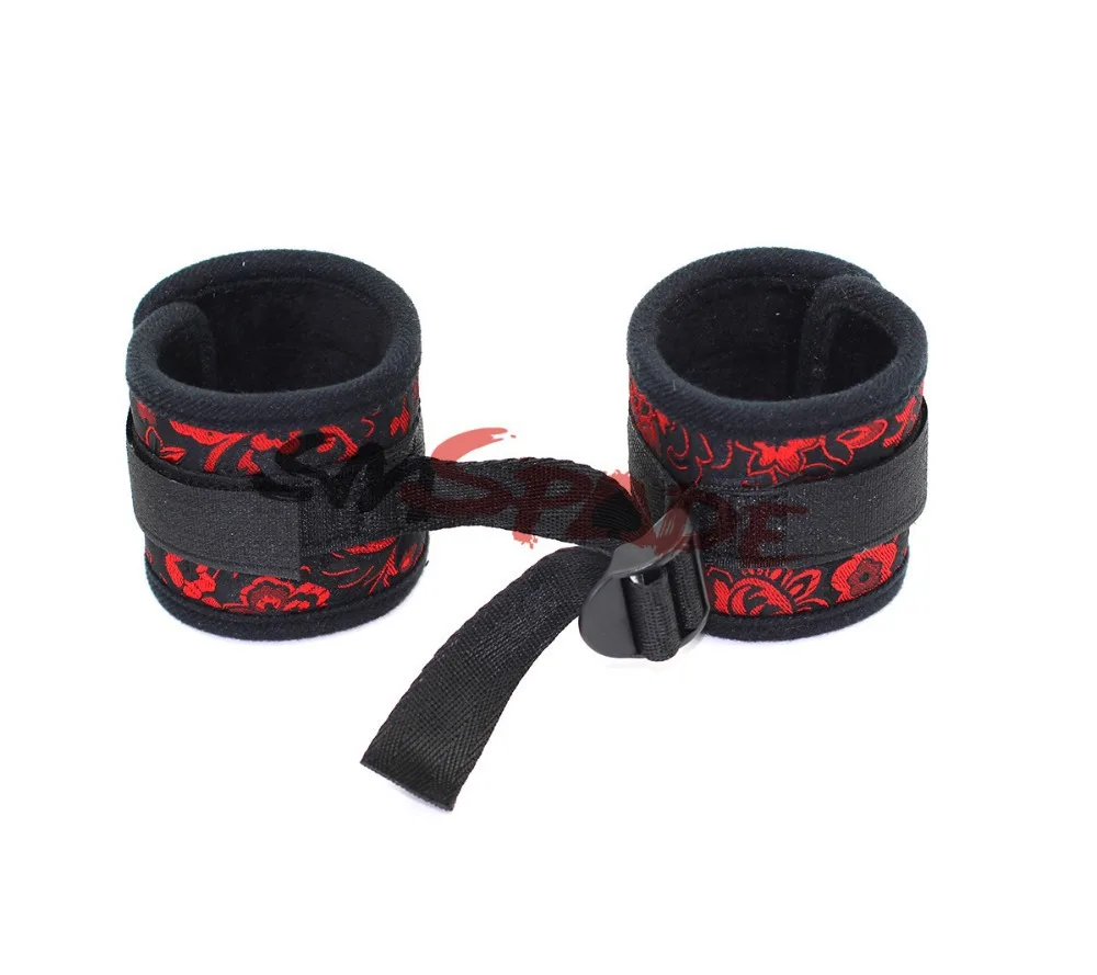 Новый бондаж Регулируемый Фетиш секс игрушка ткань наручники удерживающие