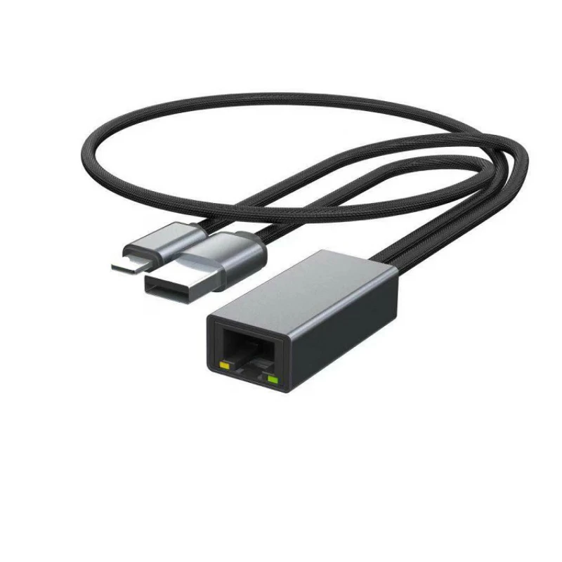 Ethernet адаптер для RJ45 LAN проводной сетевой кабель IPhone Xs MAX XR 6 7 8 Plus IPad поиск в