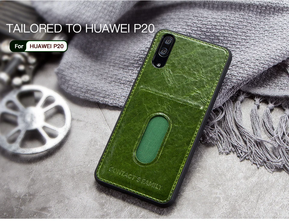 Для huawei P20 чехол, Роскошная натуральная кожа, задняя крышка для huawei P20, чехол-кошелек, защитная сумка для телефона, с отделениями для карт