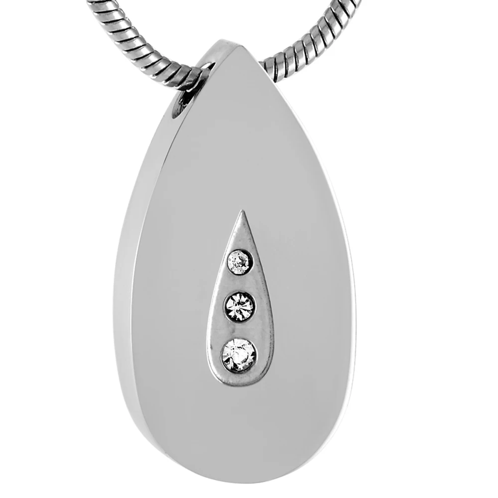 

Элегантное стильное гладко обработанное ожерелье из нержавеющей стали в виде капли для женщин и мужчин, бесплатная доставка