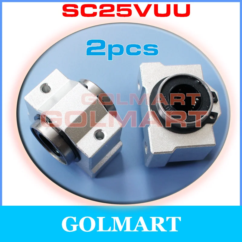 Линейный подшипниковый блок SC25VUU SCV25UU SC25V 25 мм с линейным подшипником LM25UU внутри