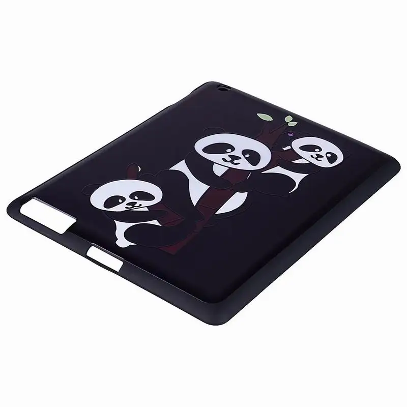 Новинка чехол накладка с милыми животными для ipad 2 3 4 черный тонкий защитный из
