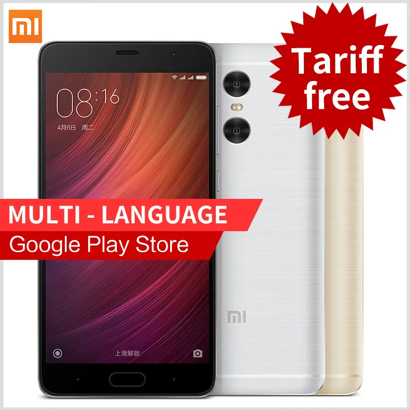 Оригинал Xiaomi Redmi Pro 4G мобильный телефон с функцией отпечатка пальца ID