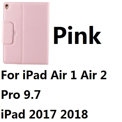 For iPad 9.7 Pink Магнитный съемный кожаный чехол-подставка с клавиатурой Bluetooth для iPad Mini 12345 iPad 9,7 Pro 10,5 11 Air 10,5 iPad 10,2 - Цвет: For iPad 9.7 Pink