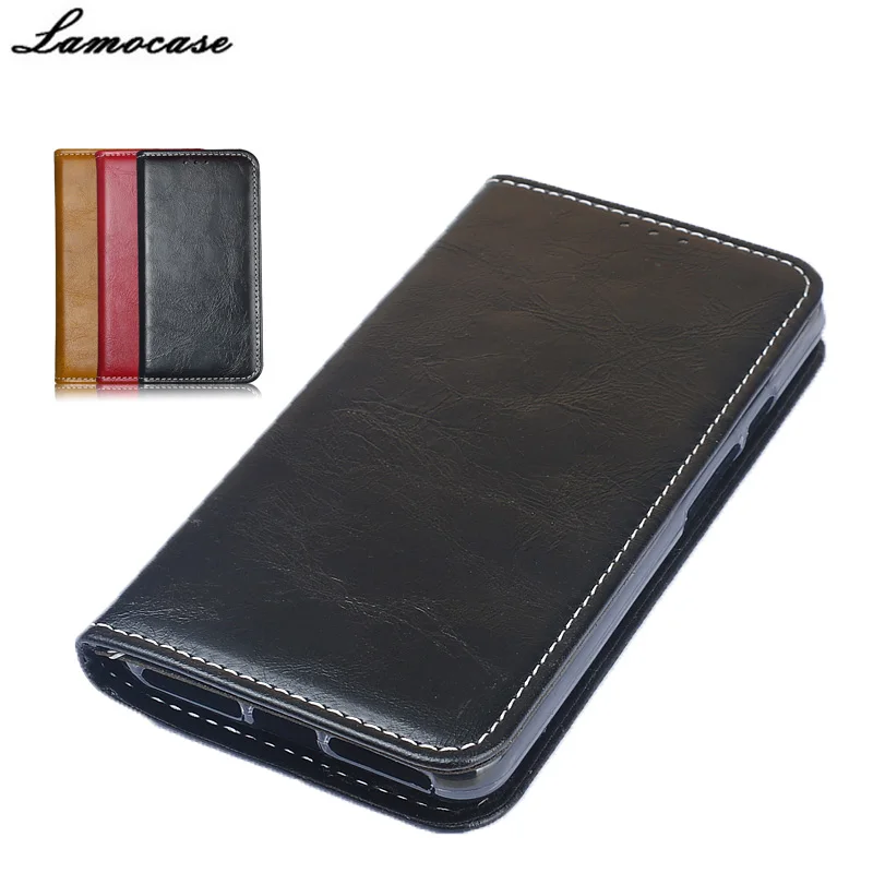 Lamocase для Alcatel 5025D Роскошный кожаный чехол One Touch POP 3 5.5 дюймов 5025 откидная крышка с