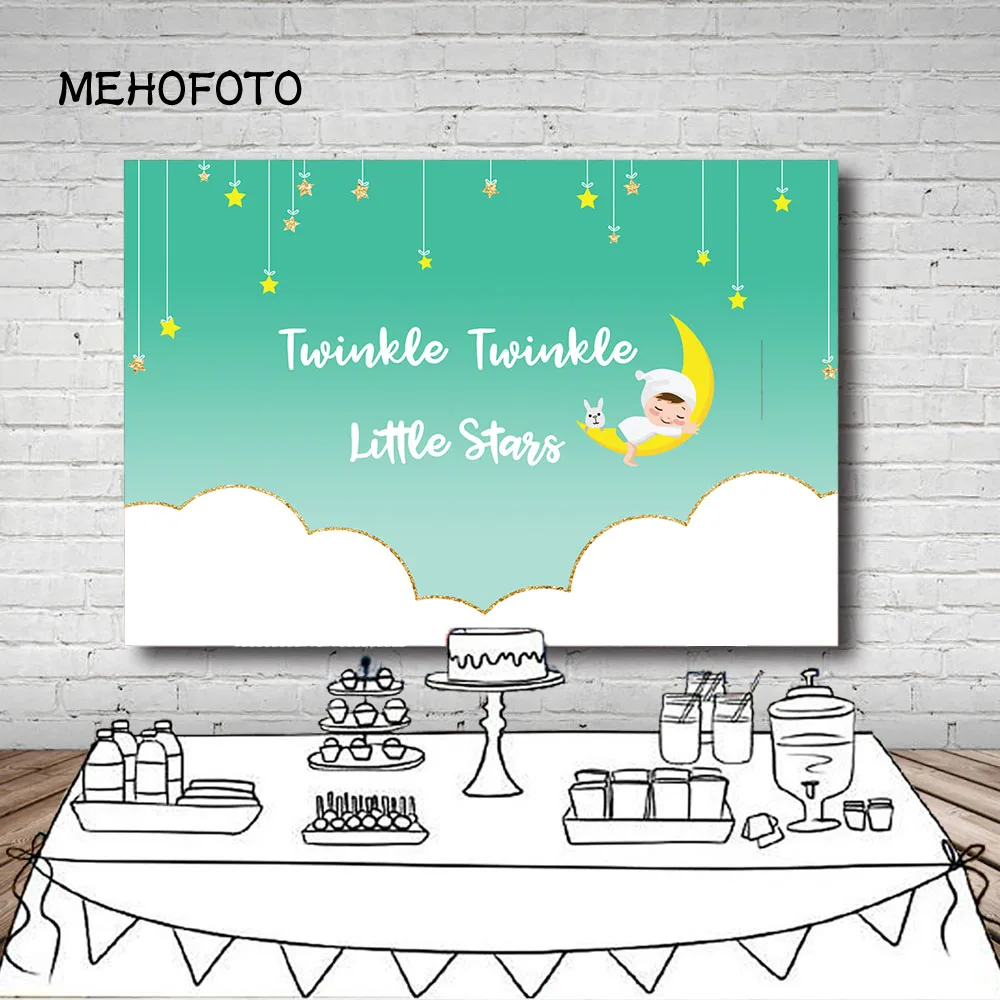 Виниловый фон для фотосъемки с изображением детского дня рождения рисунком Twinkle