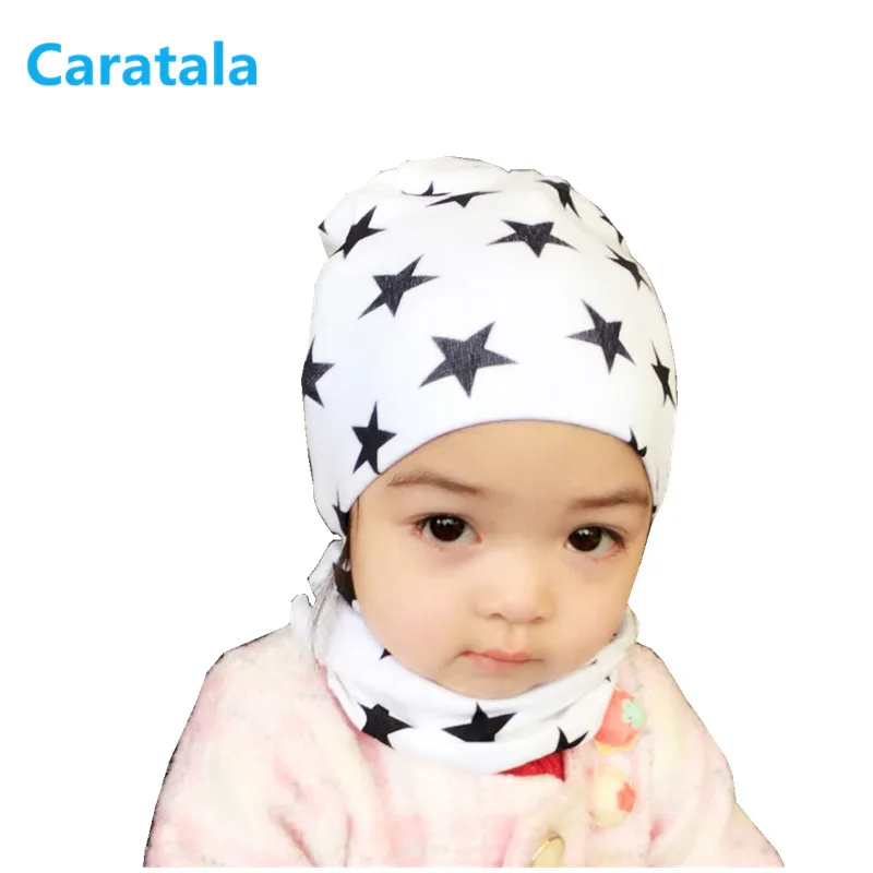 Soft Cute Unisex Star Toddlers Caps Infant Cotton Knitted Baby Boys Girls Hat baby scarf | Детская одежда и обувь
