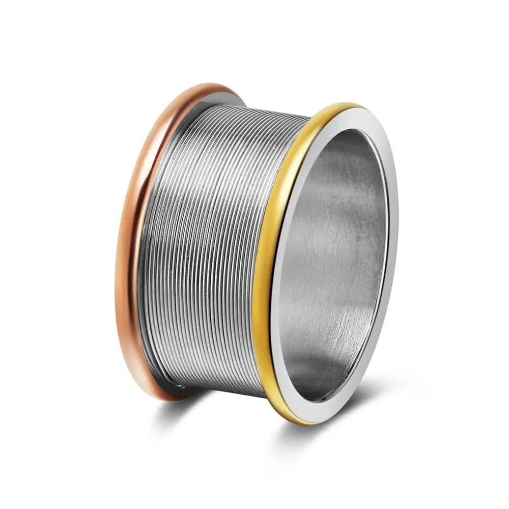 Silver color Effie queen Панк мужские кольца 316L нержавеющая сталь серебро/золото-цвет унисекс кольцо женские ювелирные изделия вечерние подарки Прямая поставка DGTR70-S - Цвет основного камня: Silver color