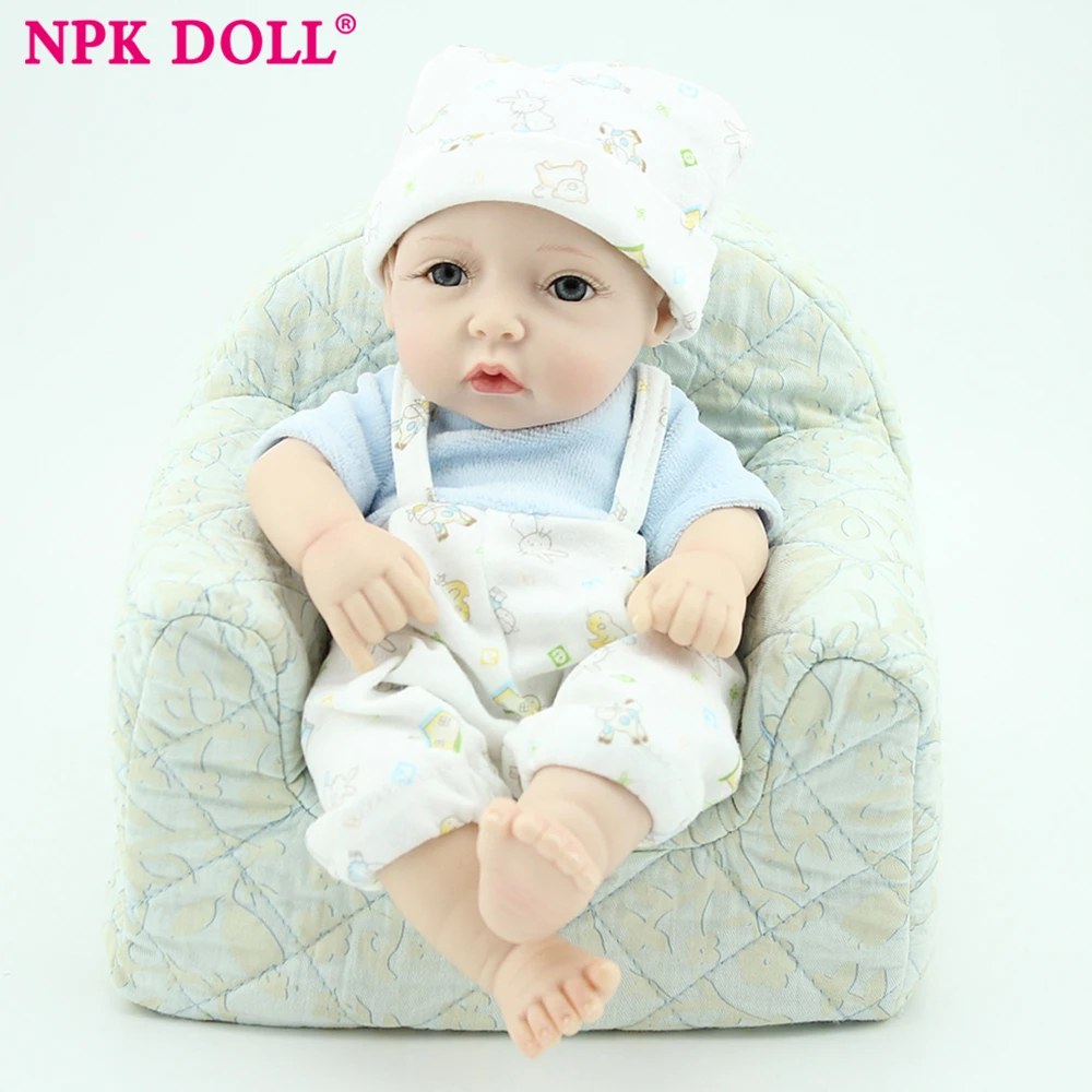 NPKDOLL 28 см Bebe Кукла Новорожденный с мягким силиконовым телом для девочек дешевле