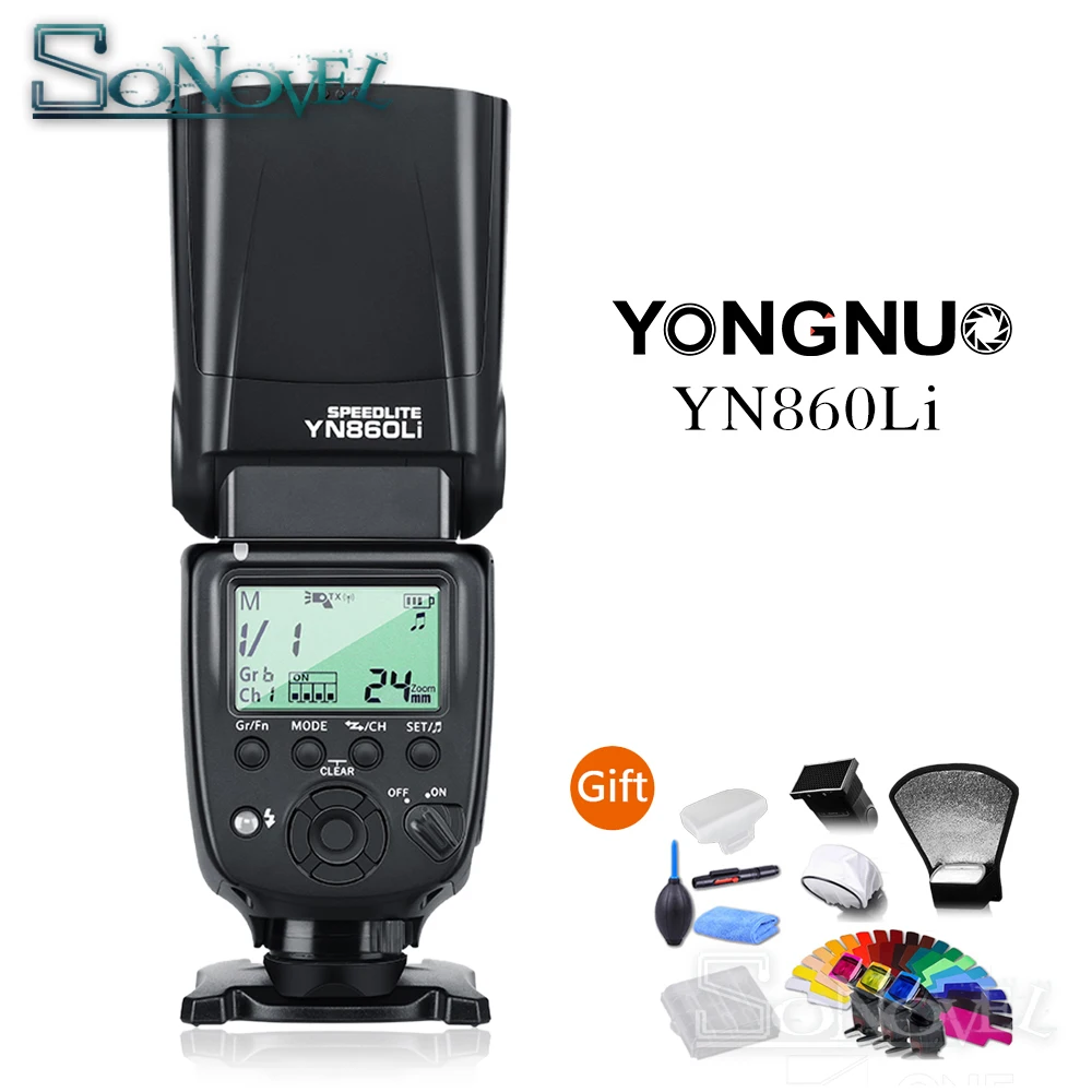 Беспроводная вспышка Yongnuo YN860Li Speedlite литиевая батарея для камеры Nikon D7500 D7200 D5600 D5500