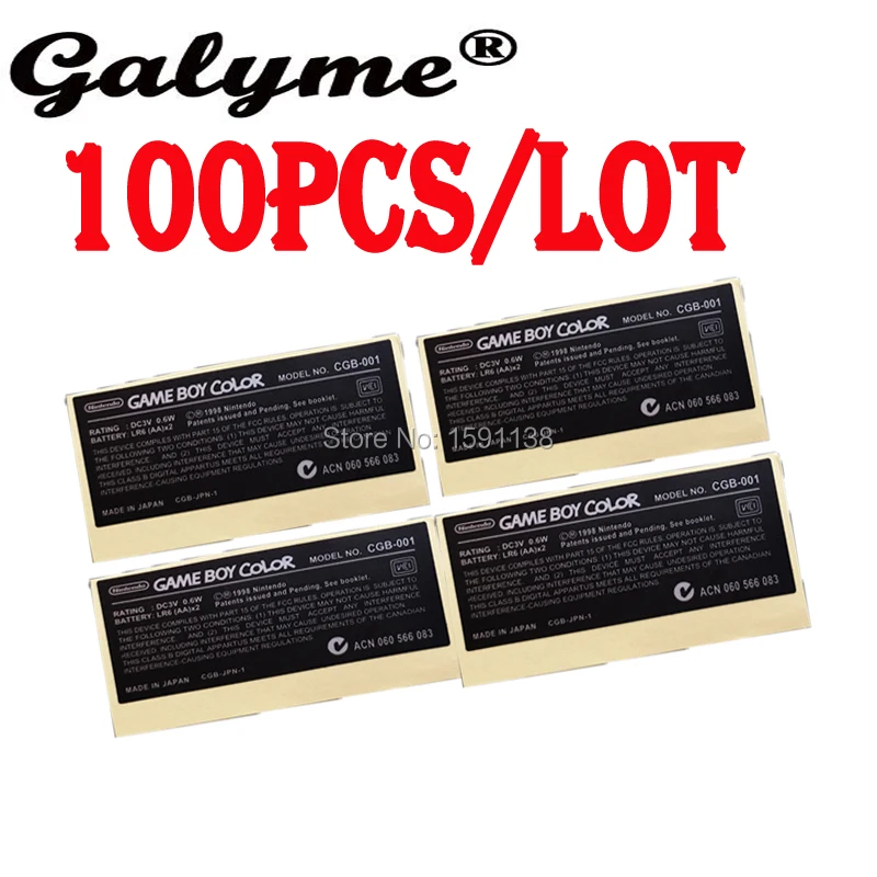 Новое поступление 100 шт./лот сменная наклейка GameboyColor для игровой консоли этикеток