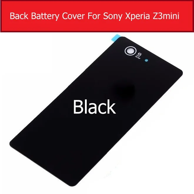 Задняя крышка батарейного отсека стеклянная для Sony Xperia z3 mini/Compact M55W D5803 D5833 чехол + 1