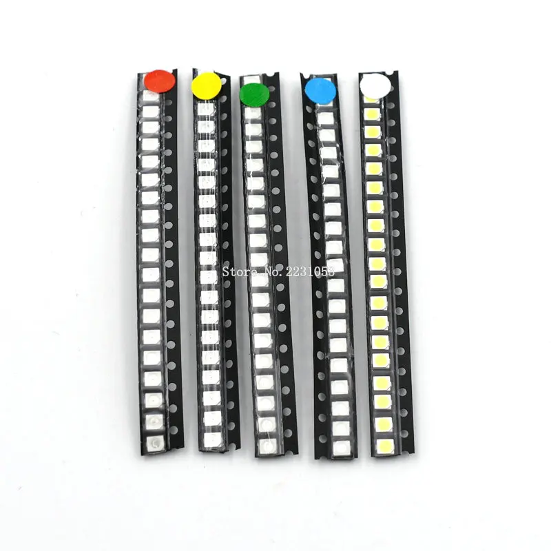 100 шт./лот супер яркий 3528 1210 SMD светодиодный комплект