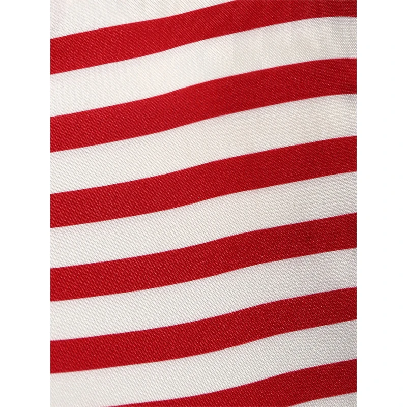 Женское винтажное платье-миди OTEN летнее платье с принтом в полоску на пуговицах