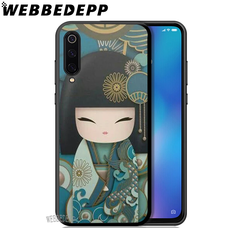 WEBBEDEPP kawaii японская кукла Kokeshi мягкий чехол из ТПУ для Xiaomi Mi 6 8 A2 Lite 9 Pro A1 Mix 2s Max 3 F1