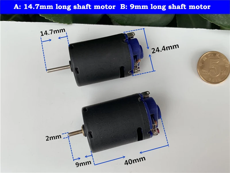 Черный микро 370 DC мотор RK 370SA 3V ~ 7 4 V 30000RPM высокоскоростная углеродная щетка
