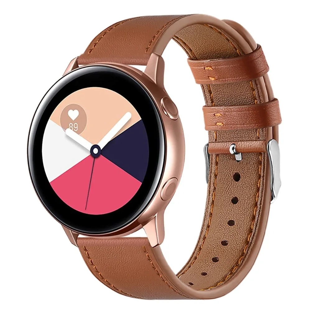 Ремешок кожаный ремешок для Garmin Forerunner 245 M Vivoactive 3 Music vivomove HR спортивные ремешки для умных часов Ремешки браслет
