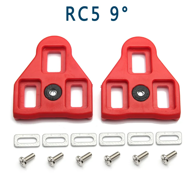 Wellgo велосипедные педали замок бутсы аксессуары RC7 черный/красный Дорожный велосипед обувь бутсы фиксирующая пластина/шина - Цвет: RC5 Red
