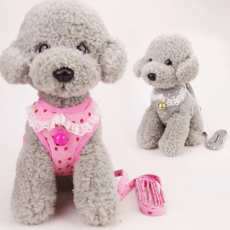 Menceguan мягкий сетчатый поводок для питомцев собак кошек набор с колокольчиком