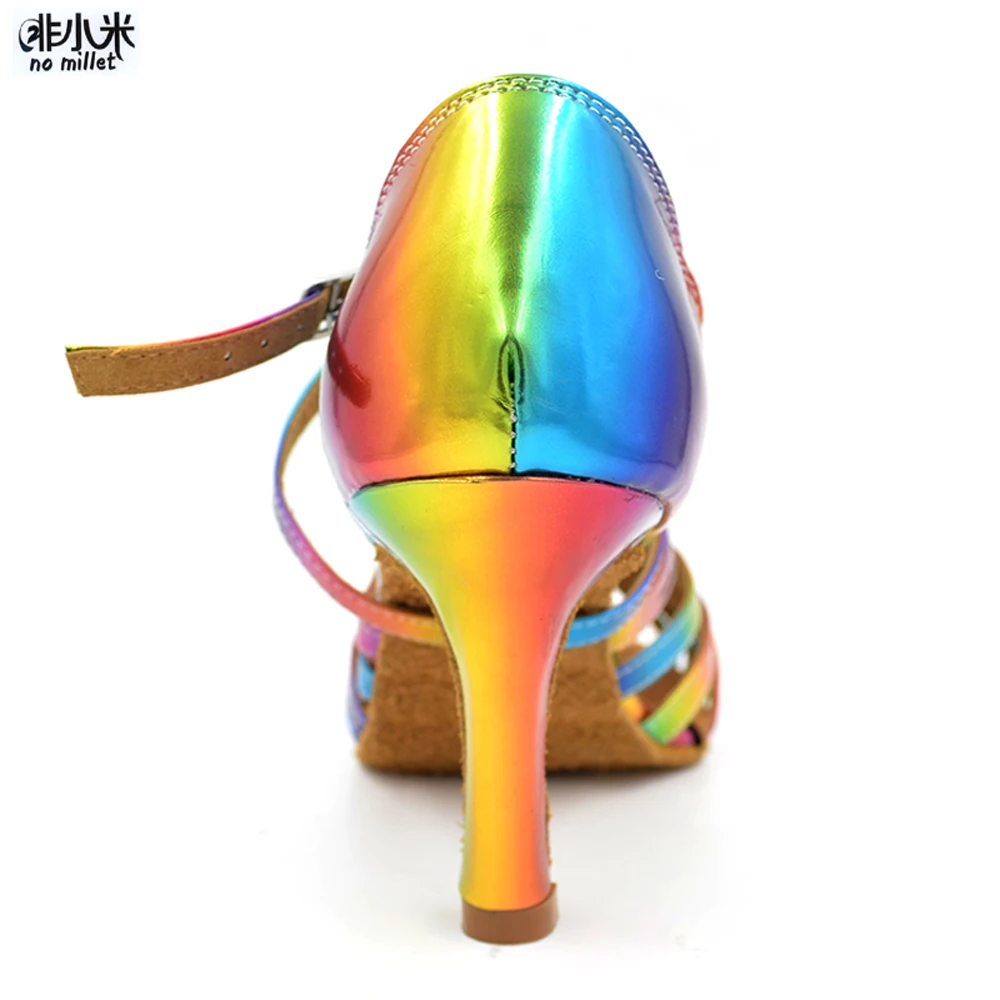 Женская обувь для бальных танцев из искусственной кожи без проса латинских