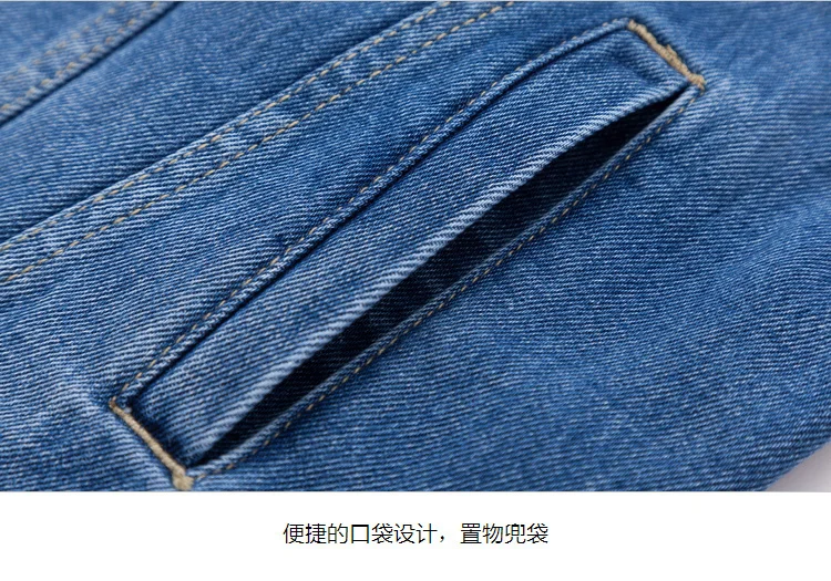 Женская джинсовая куртка SEMIR из хлопка с большим воротником, джинсовая куртка бойфренда с нагрудным карманом и косым карманом, шикарный стиль