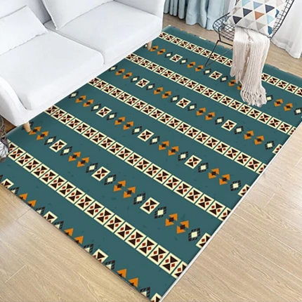 Carpet4 Европейский ковер для гостиной, спальни, противоскользящие ковры, геометрический цветочный узор, прикроватные коврики, диван, стол, моющийся коврик - Цвет: Carpet4