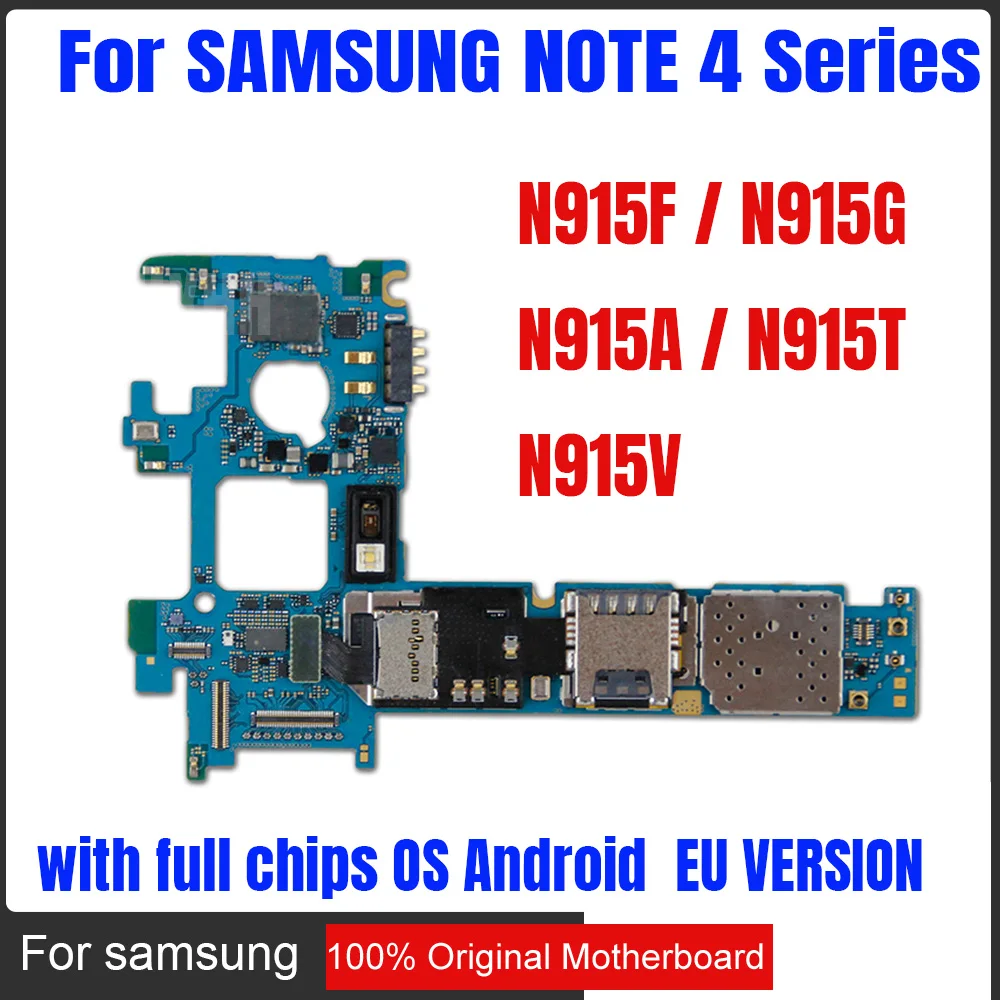Оригинальная разблокированная материнская плата для samsung Galaxy Note 4 N915G N915A N915T N915V для samsung Galaxy Note 4 N915F материнская плата
