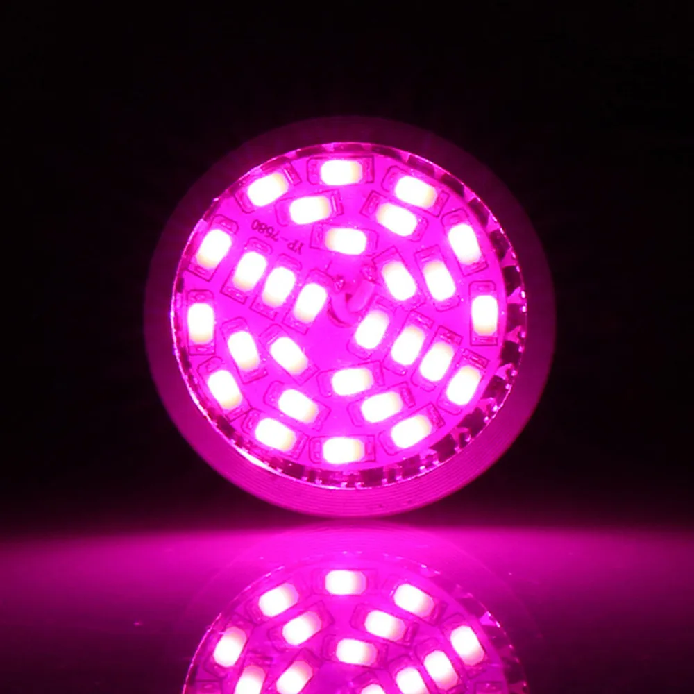 Лампы для выращивания растений дома E27/E14/GU10 6W 28 LED лампы гидропоники Veg цветок