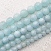 wholesale natural aquamarines 8 16mmround beads 15100 natural stone guaranteefor diy jewelry making wholesale for all items