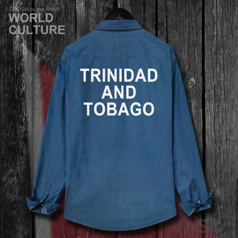 Trini Trinidadian Trinbagonian джинсы мужская одежда осеннее хлопковое Ковбойское пальто с