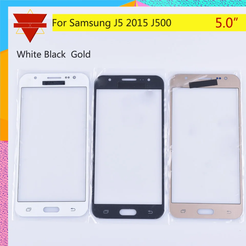 

50 шт./лот для Samsung Galaxy J5 2015 j500 J500H J500FN J500F SM-J500F Сенсорный экран передняя Стекло Панель сенсорный ЖК-экран внешней линзы