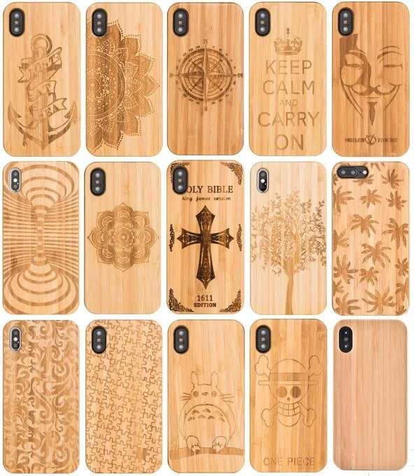 Чехол из бамбука и ТПУ для iPhone 12 mini 11 Pro Max XS XR X 8 7 6 6S Plus|Бамперы| |
