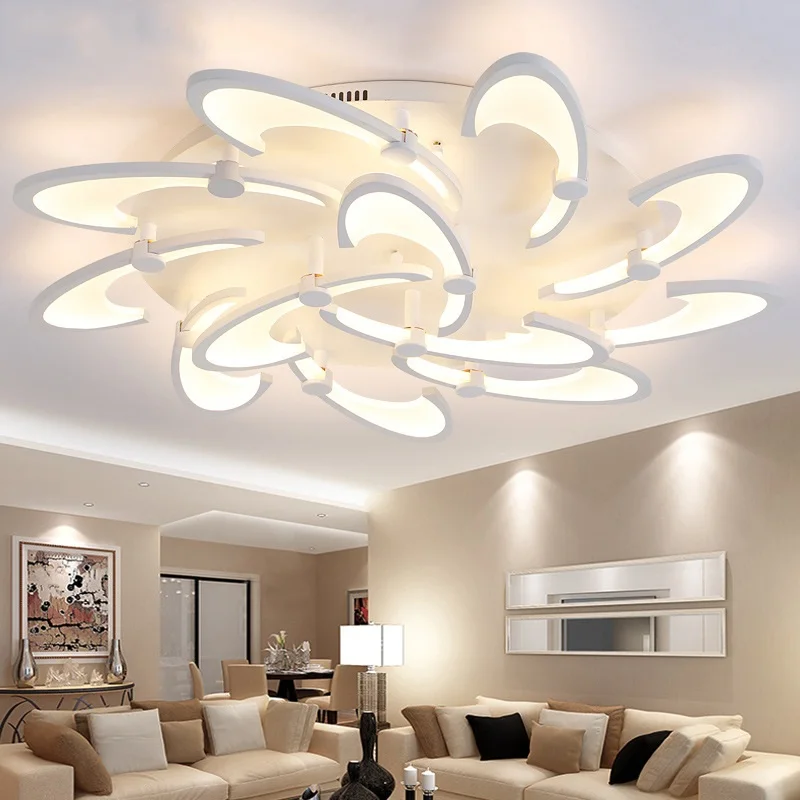 

Flower type creative LED ceiling lamp Lobby Living Room Bedroom Study Room Ceiling Lights Aisle balcony business place lighting