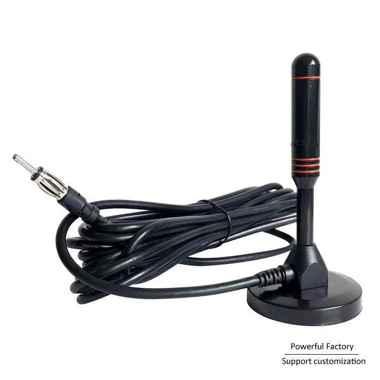 Lantern head plug long range auto radio antenna VHF/UHF Car FM Antenna with 62mm magnetic base 1pcs | Мобильные телефоны и