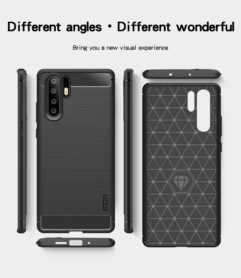 Оригинальный чехол для Huawei P30 Pro MOFi Серии ShenDu из углеродного волокна и силикона