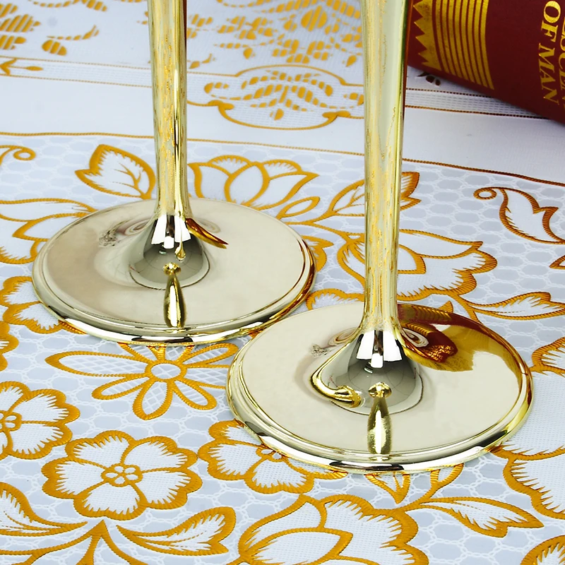 Топ класс золотые бокалы с 2 шт яркие алмазные стеклянные изделия Набор для